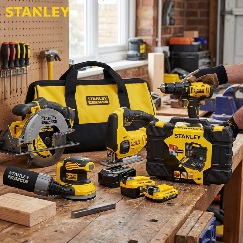 4-Piece Power Tool Stanley® and Fatmax® Combo Kit (Model: SFMCK412MDS-QW)