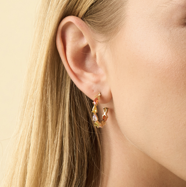 Bitten Jewellery Multi-Coloured Cubic Zirconia Plated Earrings — R299 on OneDayOnly (was R500)