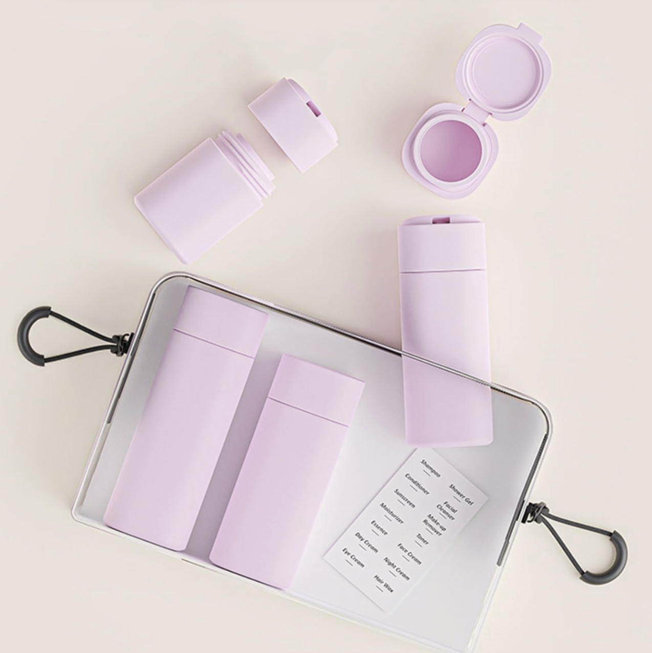 45% off on 5-Piece Travel Bottles with Bag | OneDayOnly