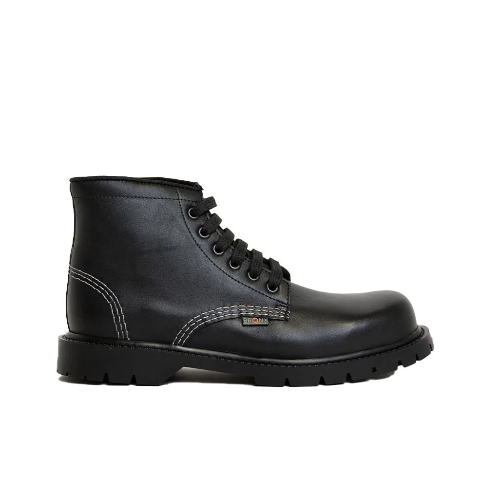 Men's Genuine Leather Black Trooper Boots