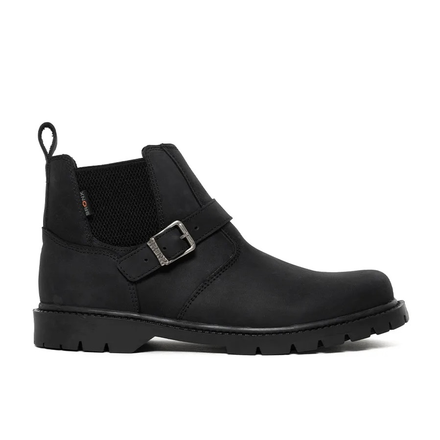 Men's Genuine Leather Black Harley Boots