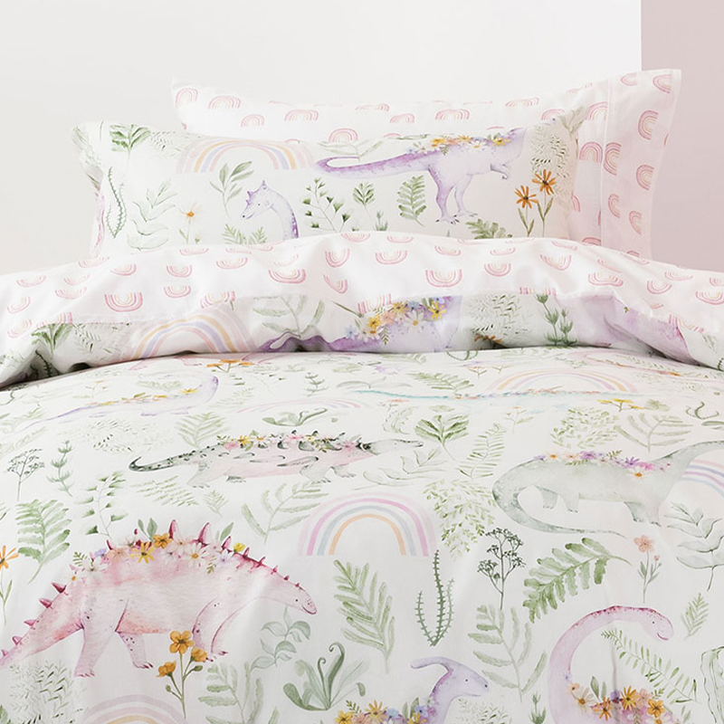 Dino Garden Duvet Cover Set