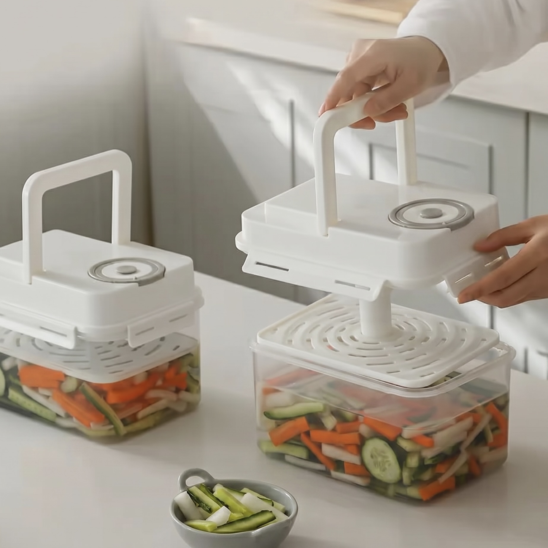 4L Press-to-Seal Kimchi Jar