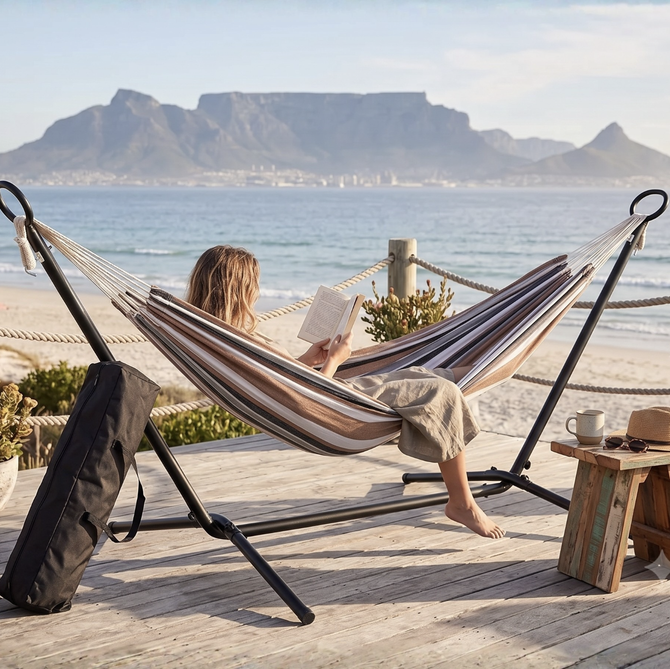 Portable Free Standing Hanging Hammock Lounger Chair