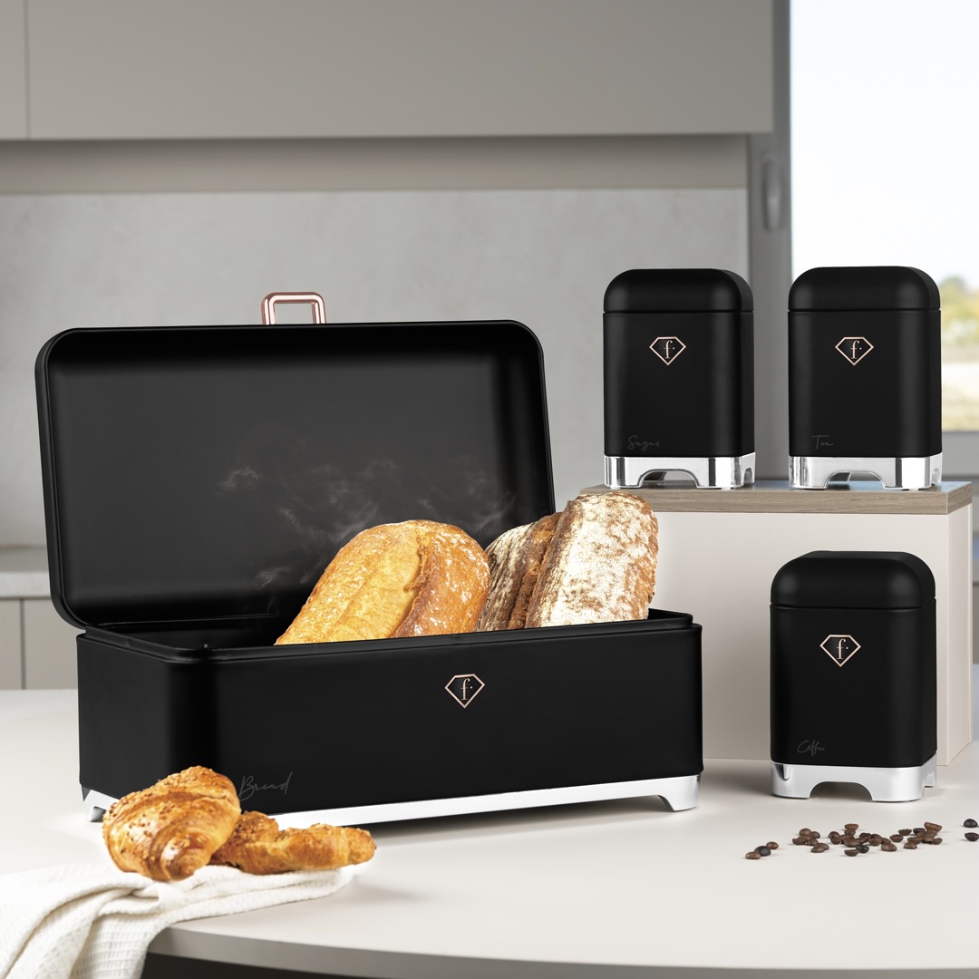 3-Piece Canister and Breadbox Set