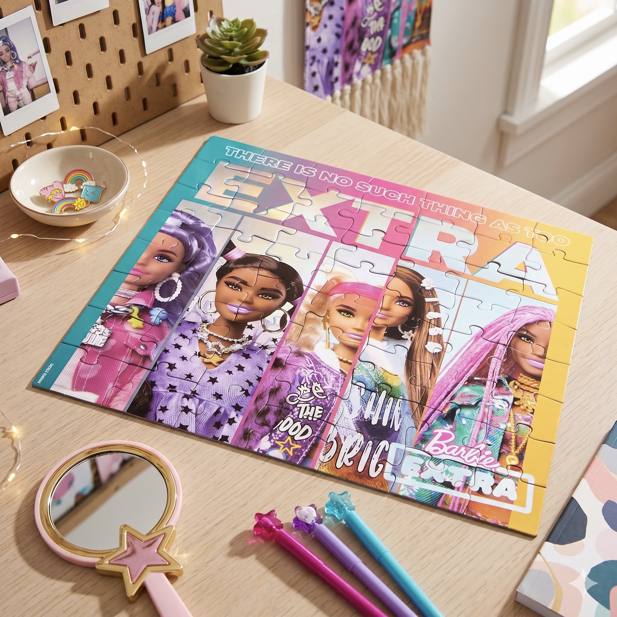 2x 56-Piece Barbie Extra Holographic Puzzles
