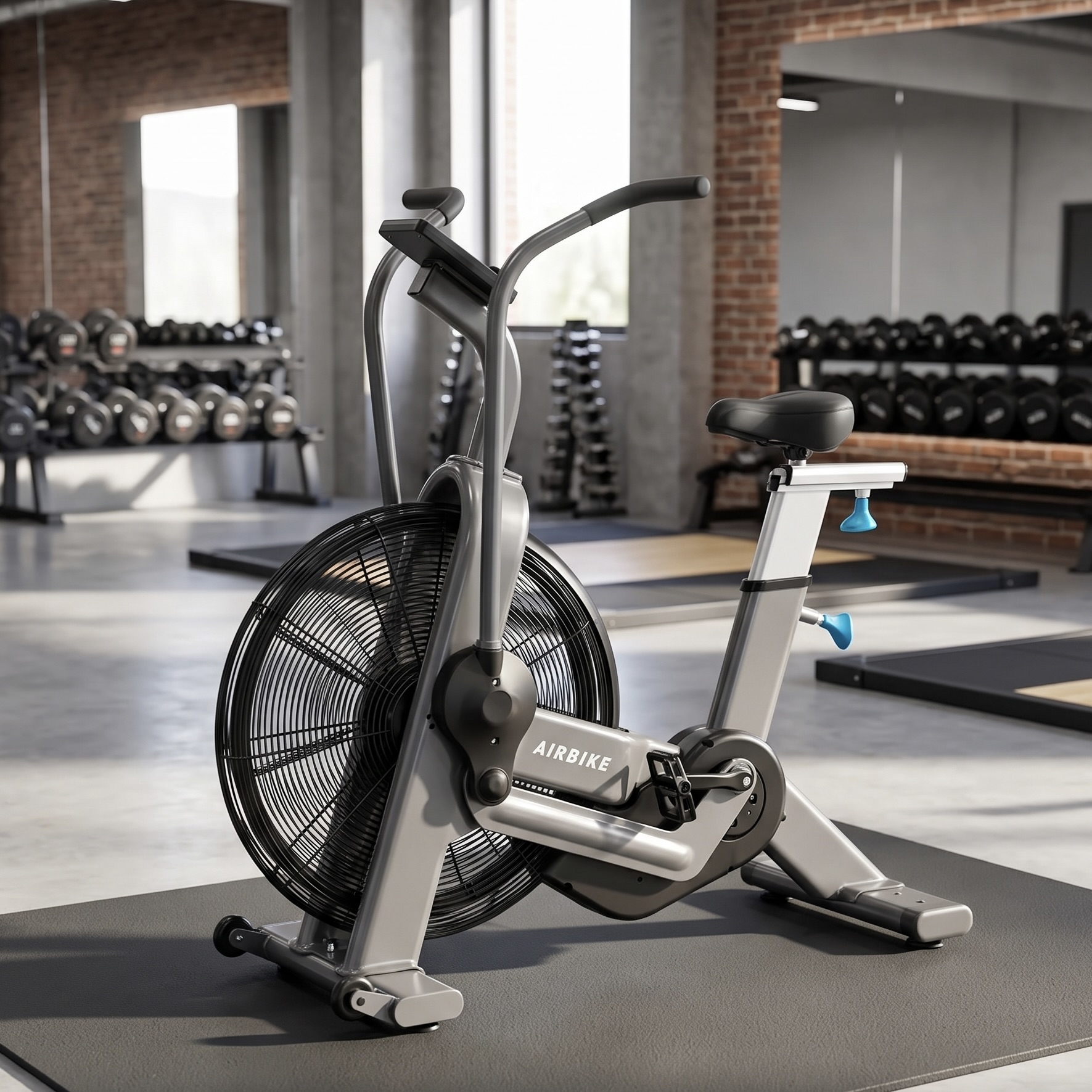 Heavy-Duty Air Resistance Training Bike with LCD Screen