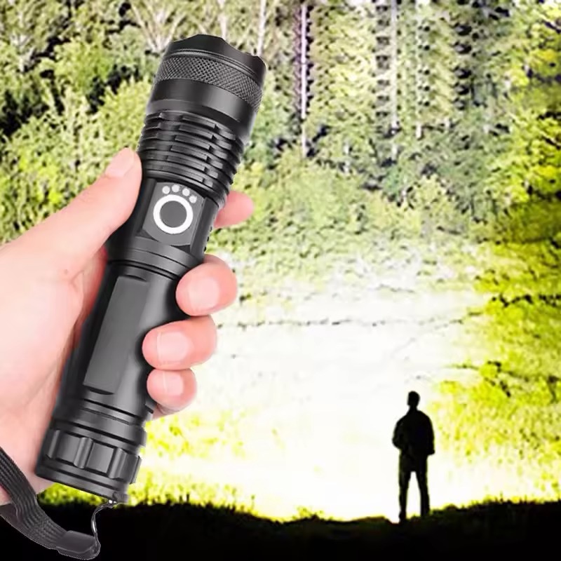 5000 Lumen Rechargeable Zoom Flashlight