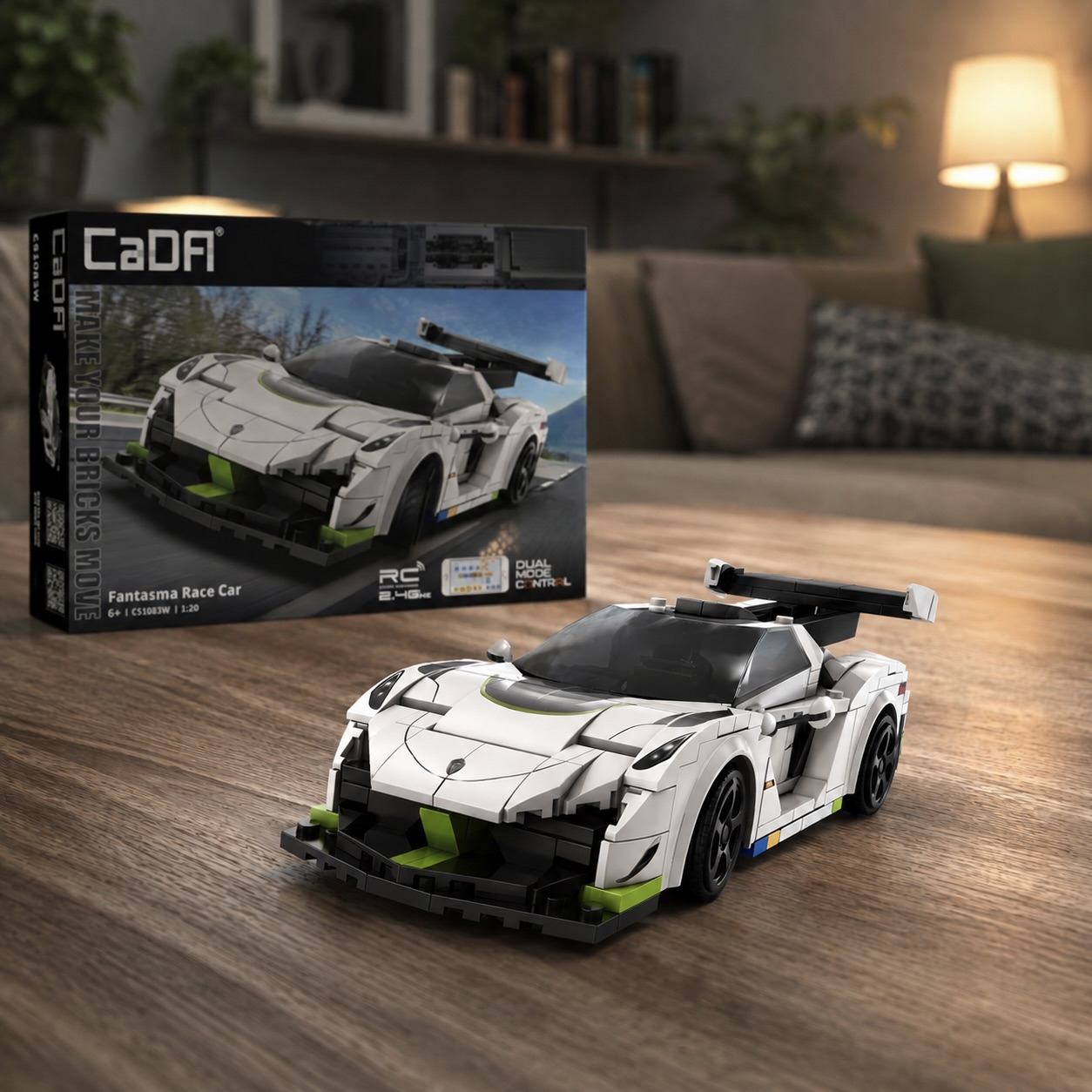 1:20 Dual-Mode Remote Control Building Block Car