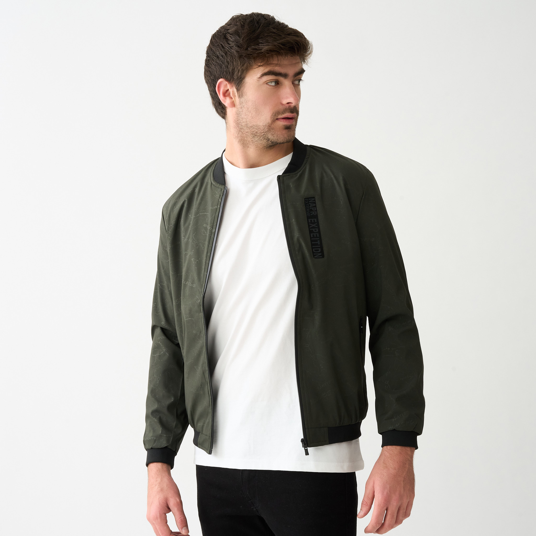 25% off on Men's Faux Fur Lined Bomber Jacket | OneDayOnly
