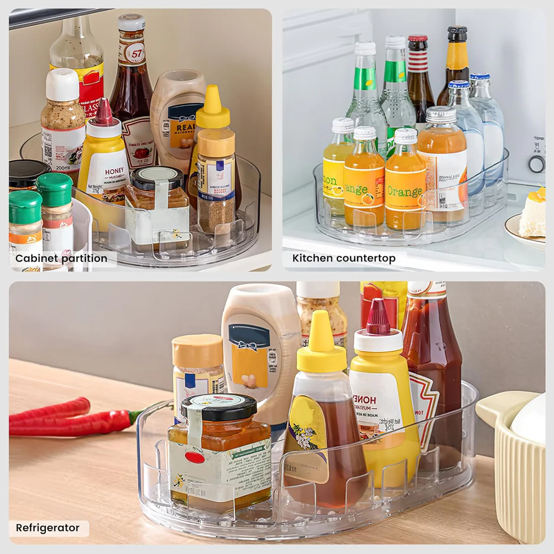 30% off on ClearSpin Oval Lazy Susan Organizer | OneDayOnly