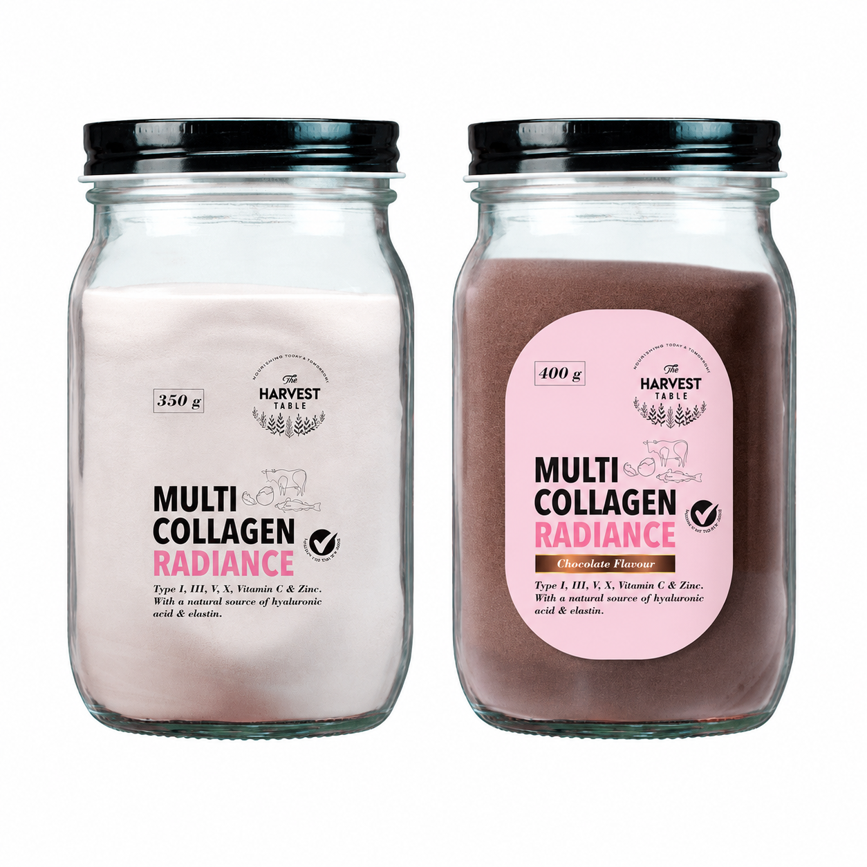 350g Multi Collagen Radiance Mason Jar