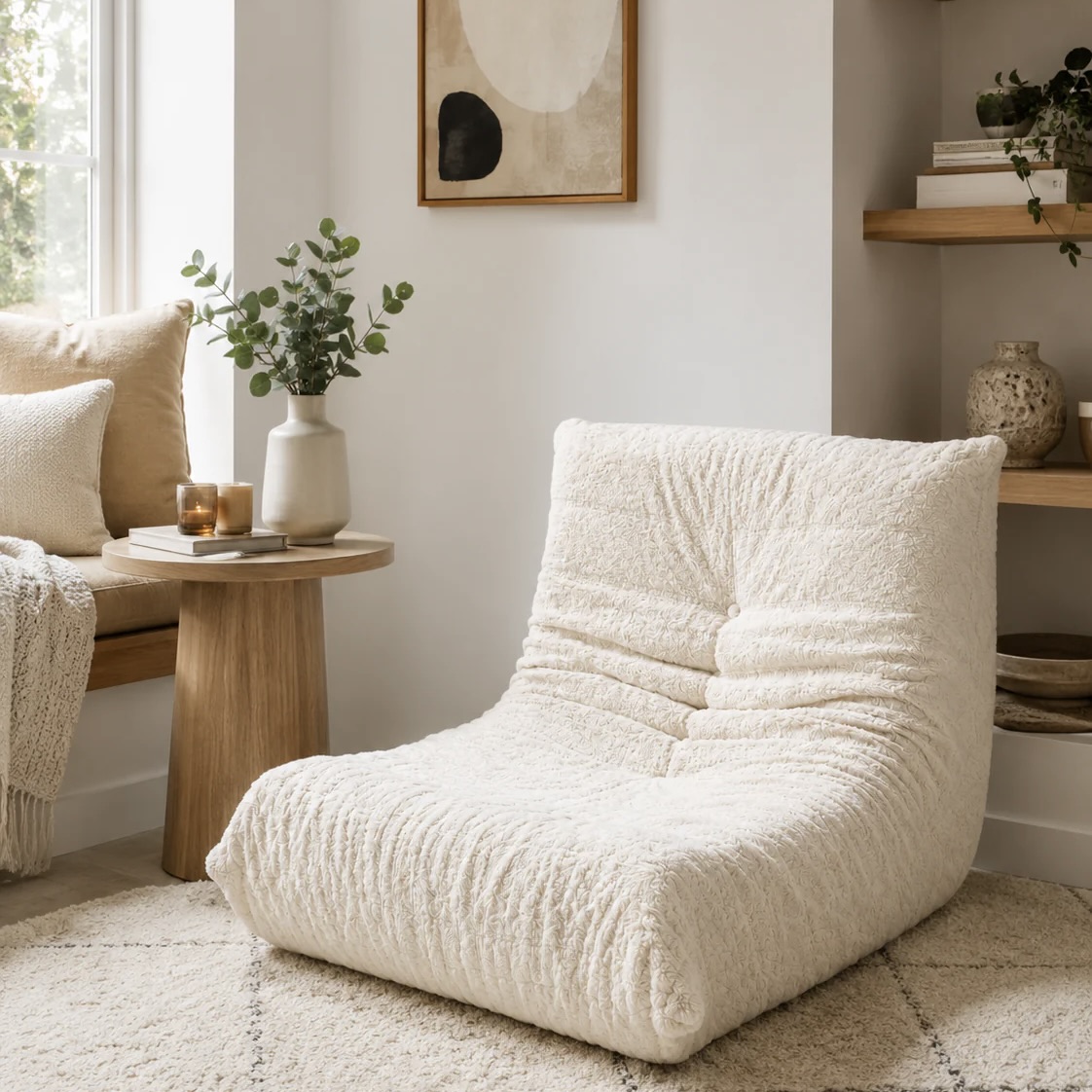 Armless Floor Lounge Chair