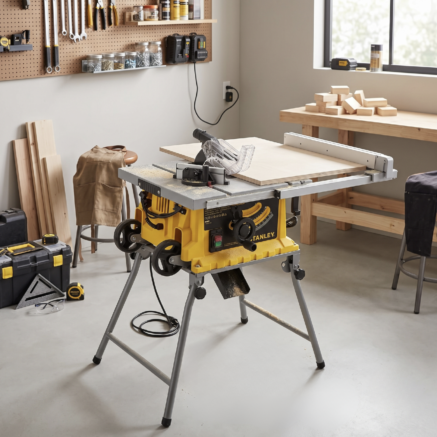 1800W 254mm Table Saw with Fold-Out Stand (SST1800-B9)