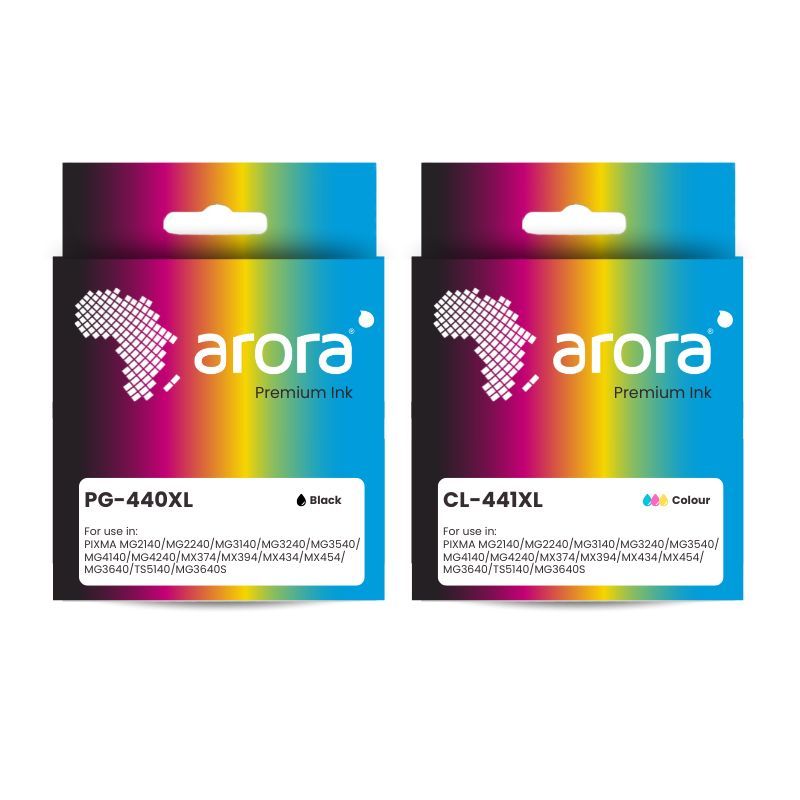 440XL Black and 441XL Colour Canon PIXMA Compatible Ink Cartridge Bundle