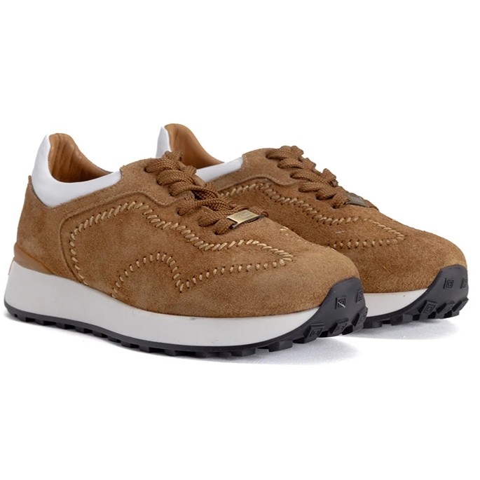 Ladies Genuine Leather Casual Sneakers