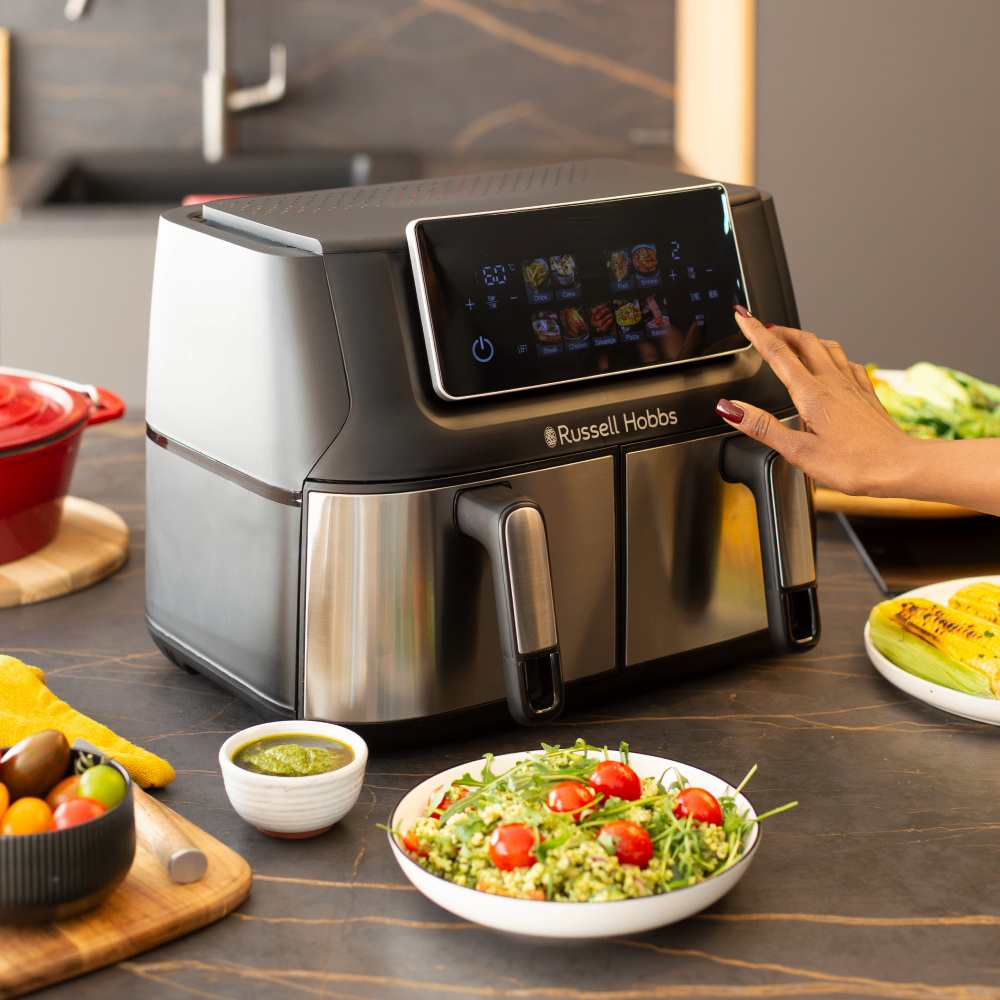 9L Dual Basket Air Fryer (Model: RHAF09DSS)