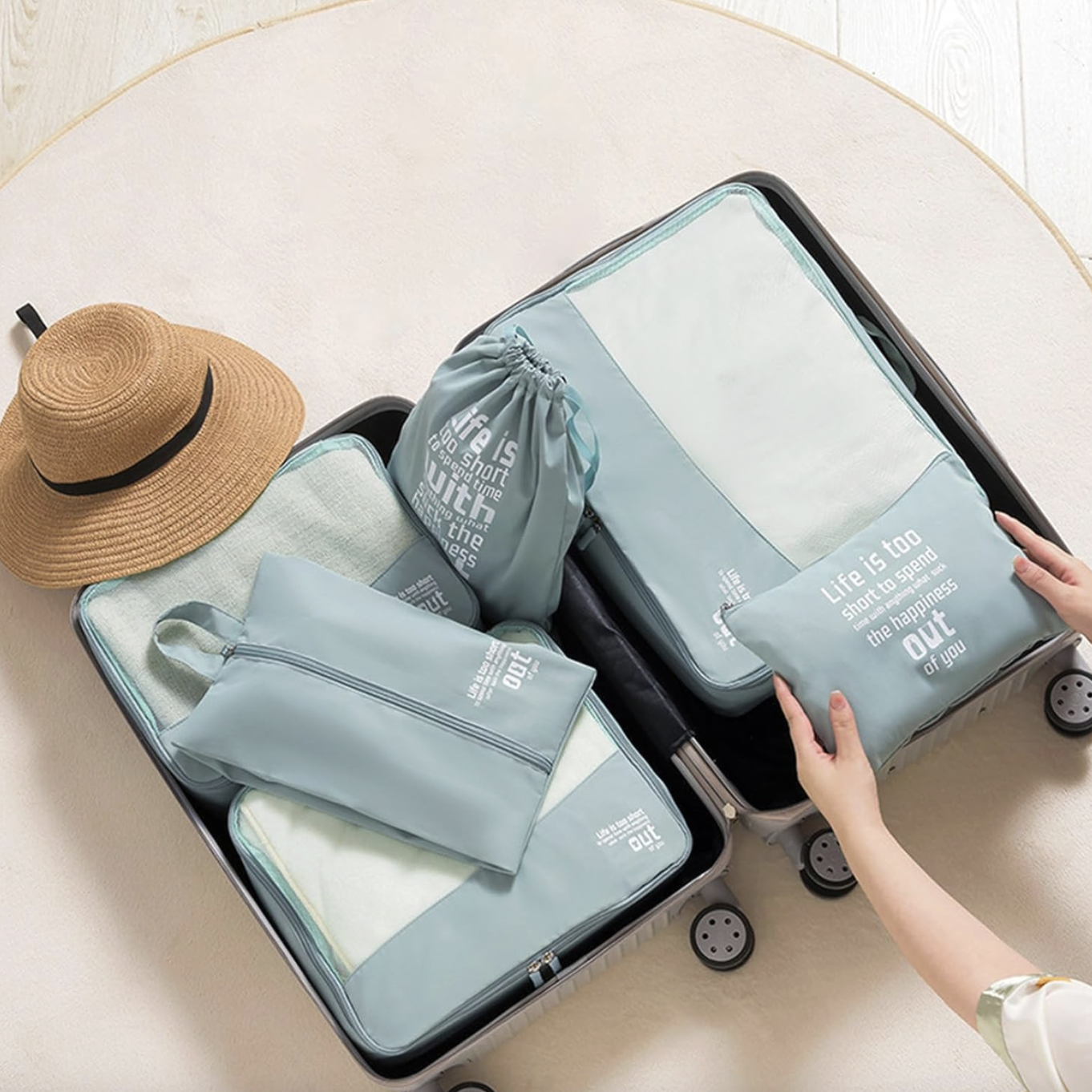 6-Piece Deluxe Travel Organiser Set