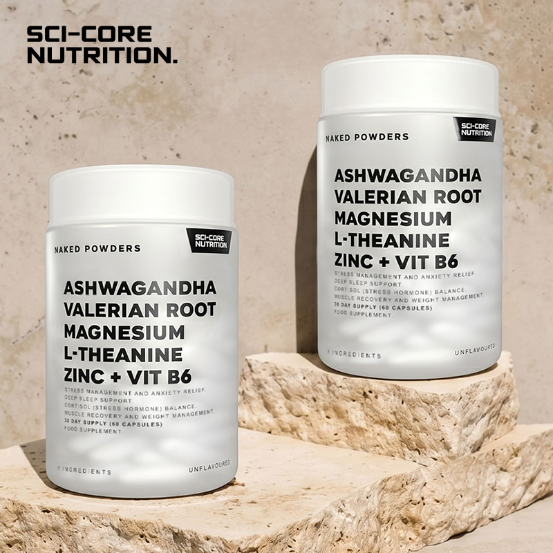 2x 60's Ashwagandha, Valerian Root, Magnesium, L-Theanine, Zinc, Vit B6 Capsules