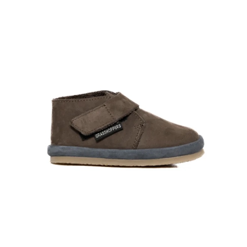 Kids Genuine Suede Hook & Loop Tape Moccasins