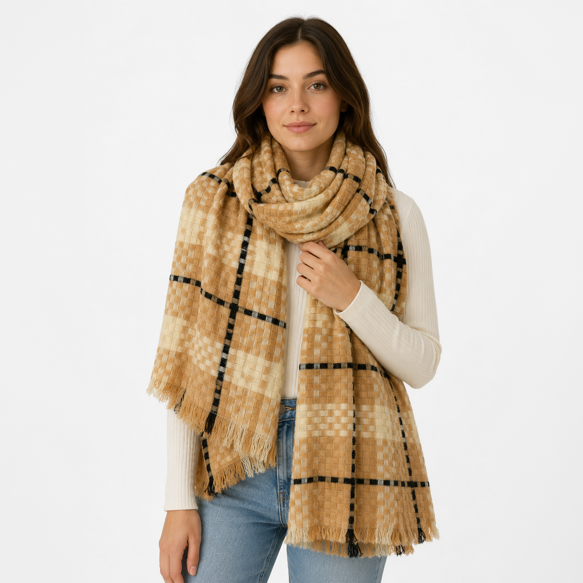 Ladies Chunky Blanket Scarf