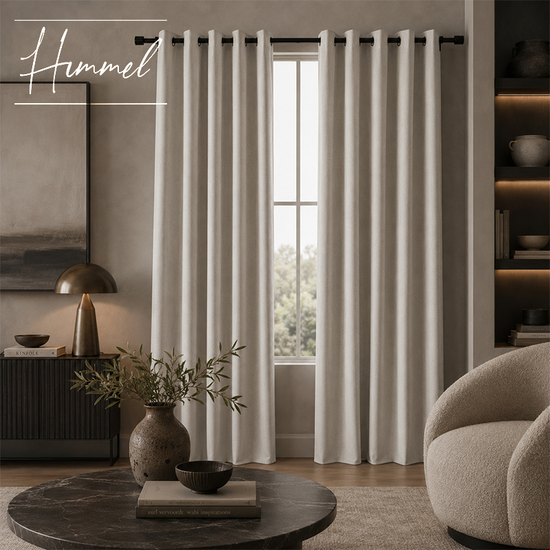 2x Chloe 100% Block Out Eyelet Curtains