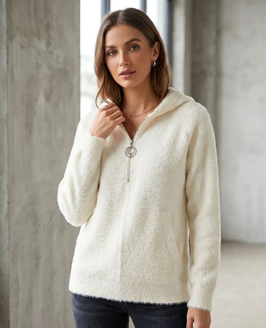 45% off on Ladies Cashmere Blend Hooded Jacket | OneDayOnly