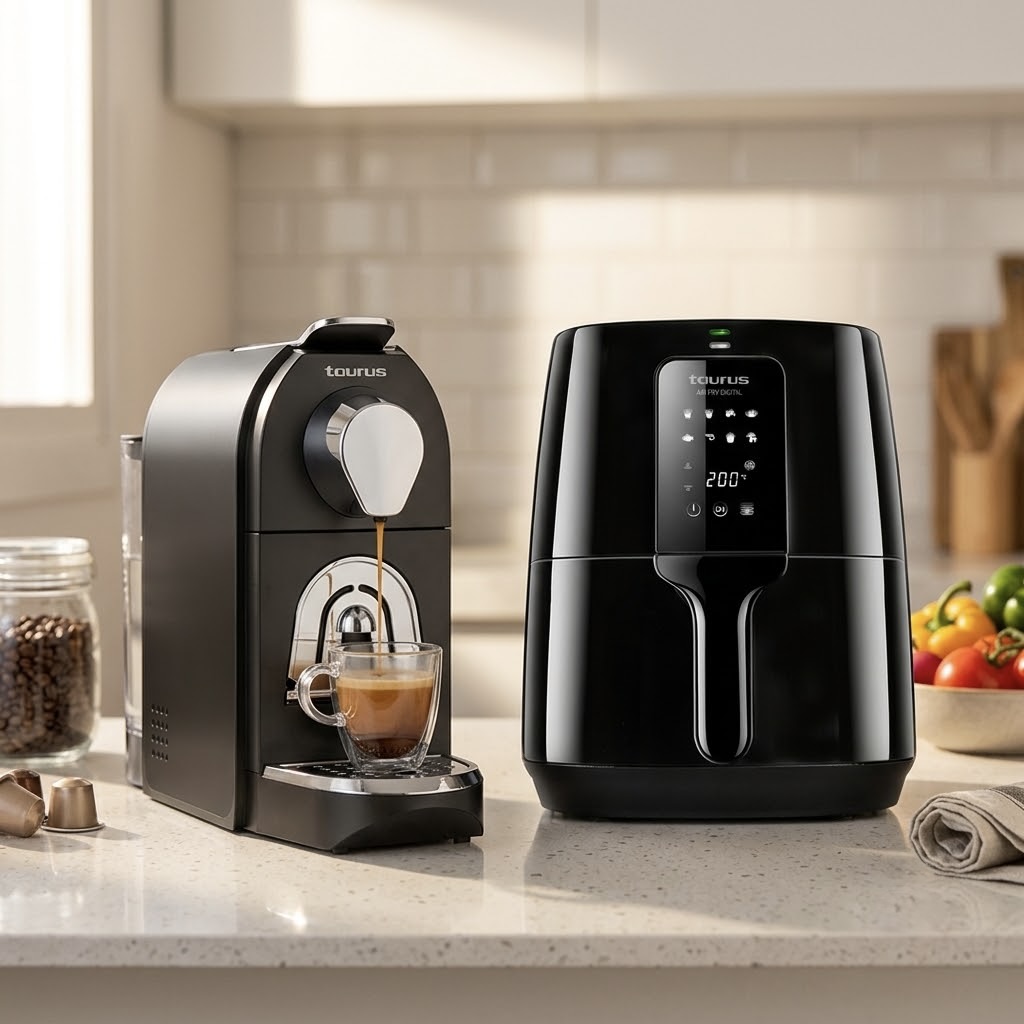 1300W Non-Stick Digital Airfryer and 1400W Coffee Maker