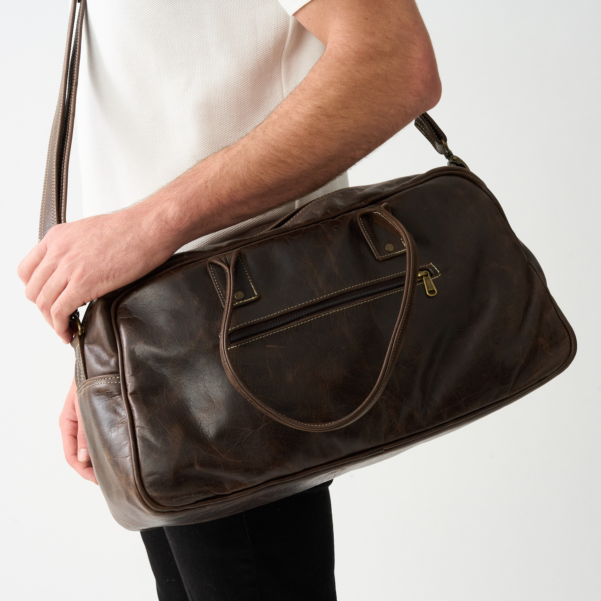 54% off on Genuine Leather Cabin Duffel Bag | OneDayOnly