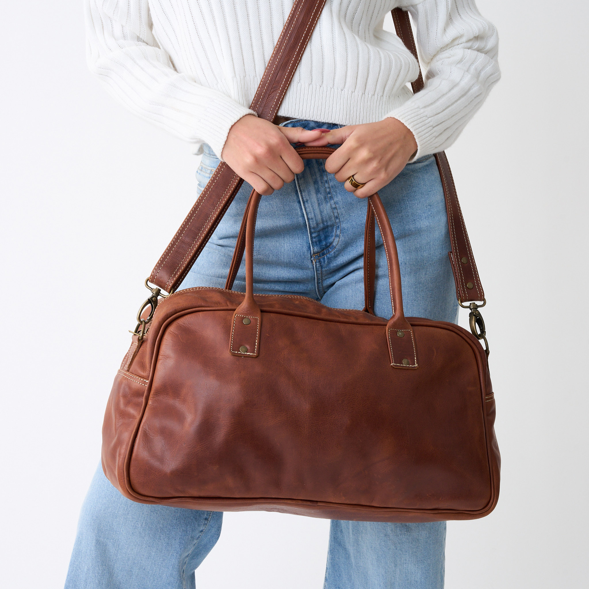 Genuine Leather Cabin Duffel Bag