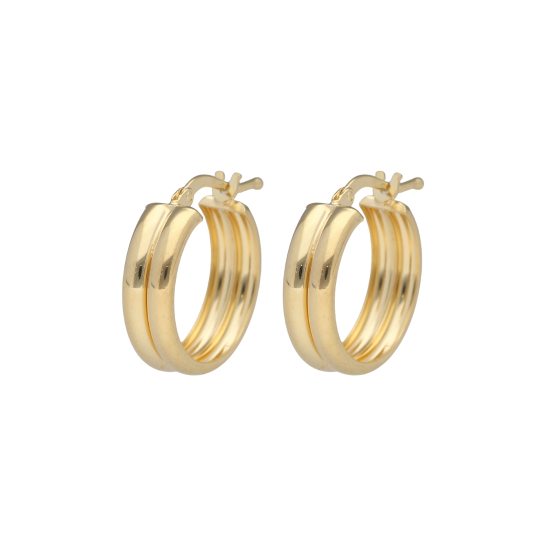 9kt Gold Bonded Hoop Earrings