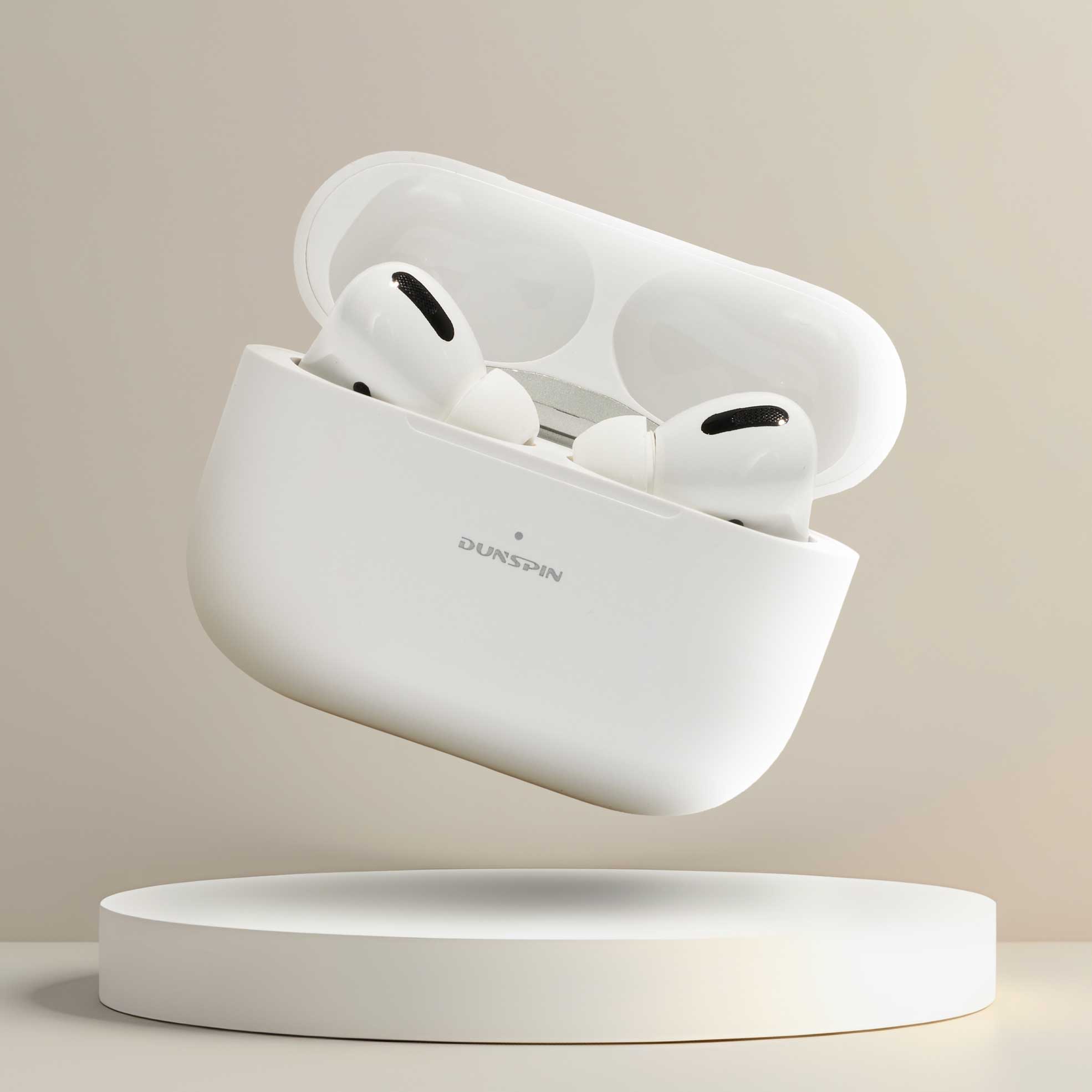 TWS Noise Isolation Earbuds Pro and Silicone Case White