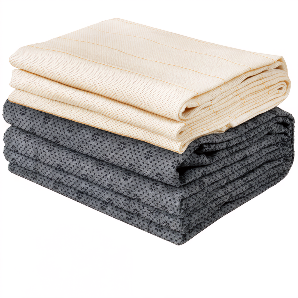 Primary Monk's Cloth Tufting Fabric and 2 Non-Slip Backing Fabrics Bundle