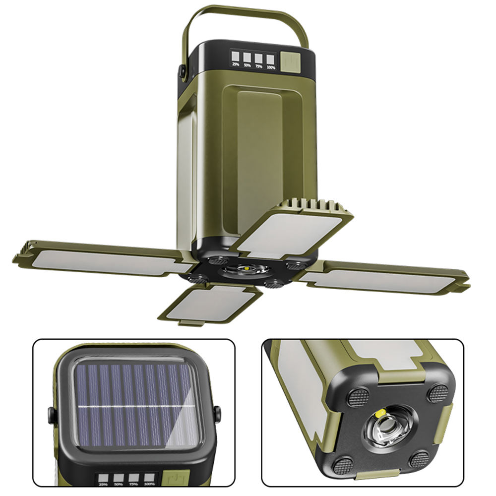 Solar 6 Light Modes 4 Sides Camping Light Lamp