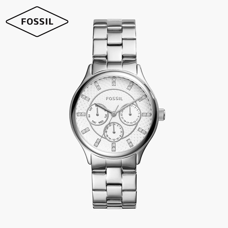 Ladies Modern Sophisticate Multifunction Stainless Steel Watch