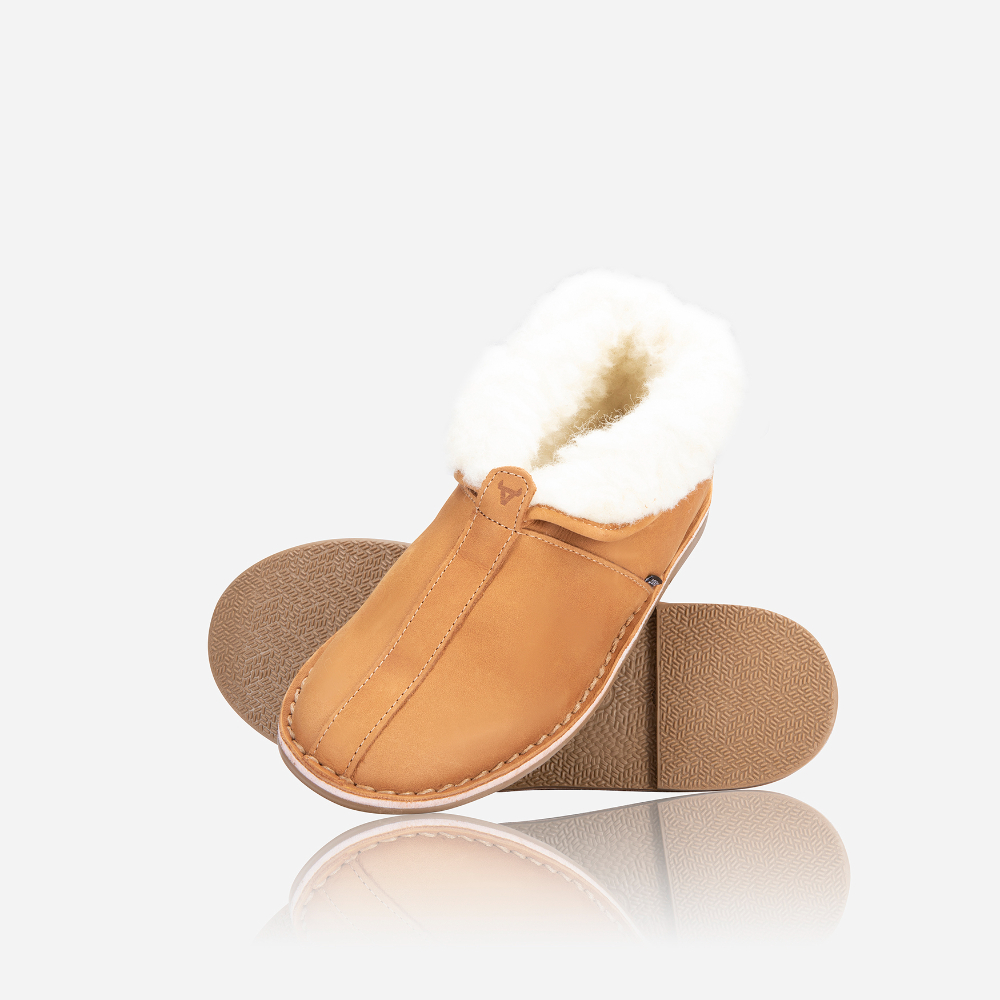 29% off on Men's or Ladies Genuine Leather Slippers | OneDayOnly