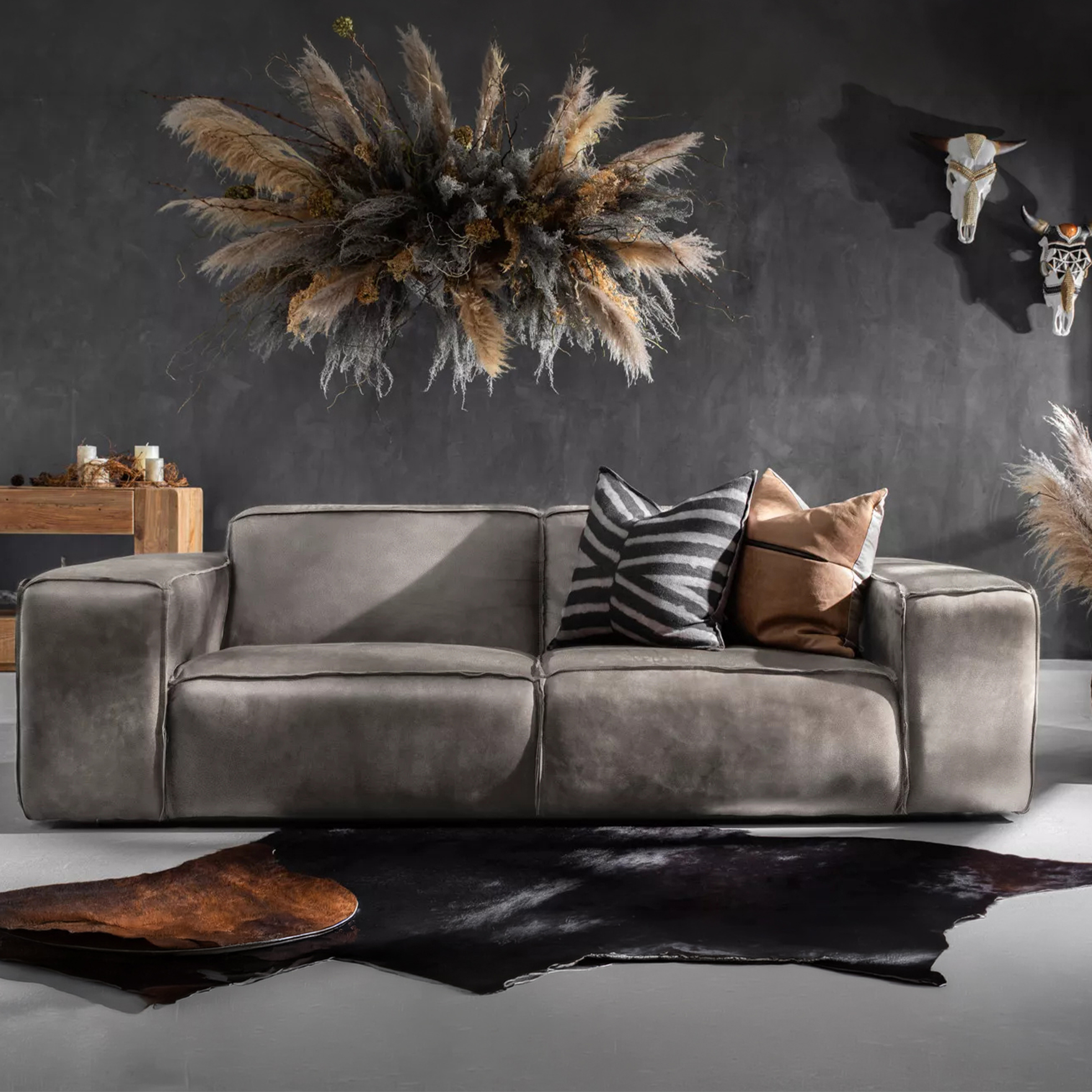 Leather Contemporary Couch