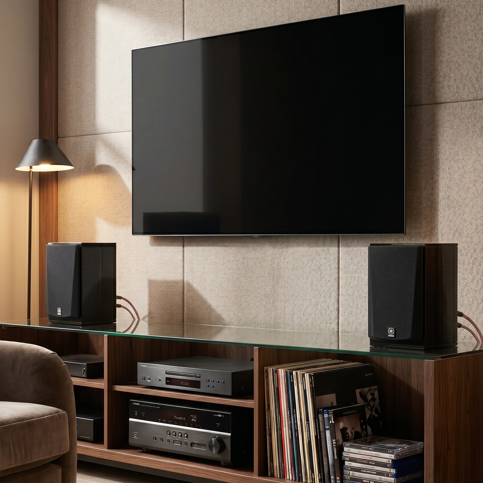 2x 150W 2-Way Acoustic Suspension Bookshelf Speakers (Model: NS-333)