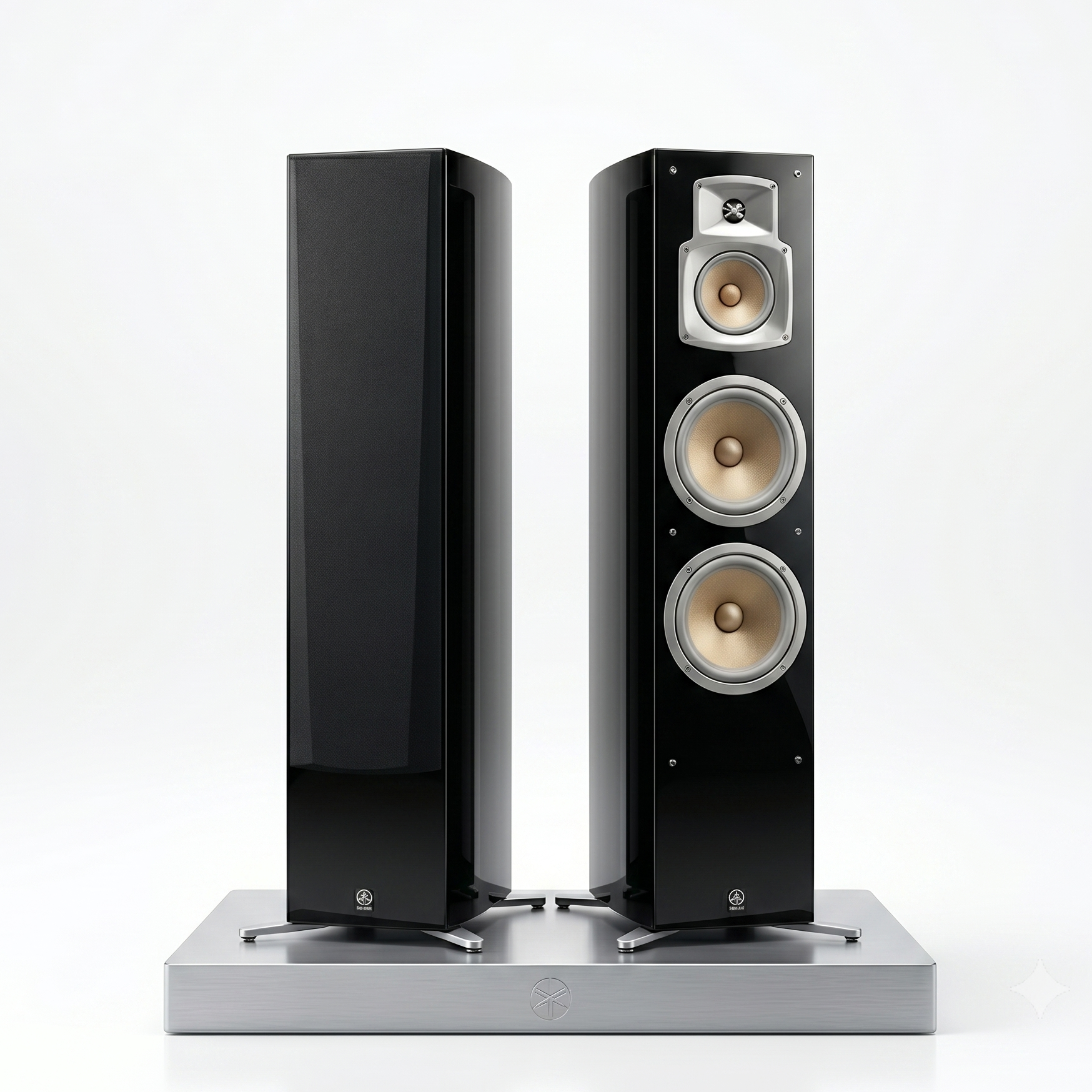2x 250W 3-Way Bass-Reflex Floorstanding Tower Speakers (Model: NS-777)