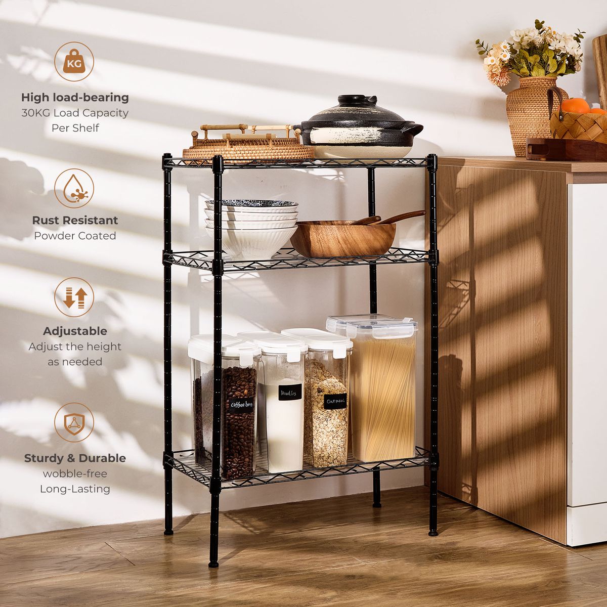 31% off on Height Adjustable Storage Rack | OneDayOnly