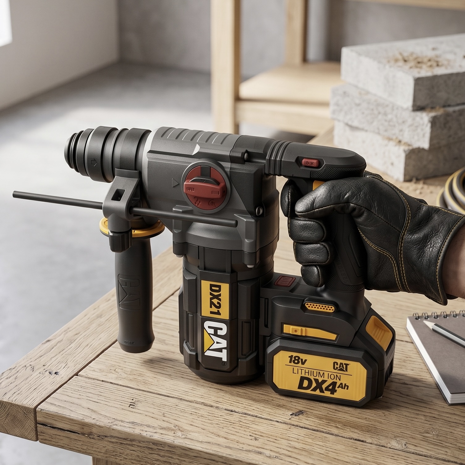 18V Cordless Rotary Hammer Drill (Model: DX21B)