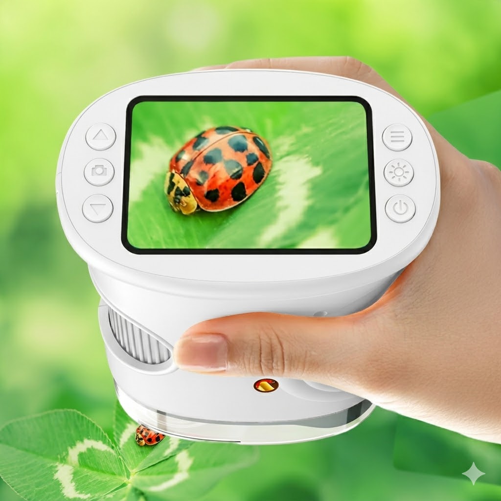 Kids Digital and Educational Handheld Electron Microscope with IPS Screen