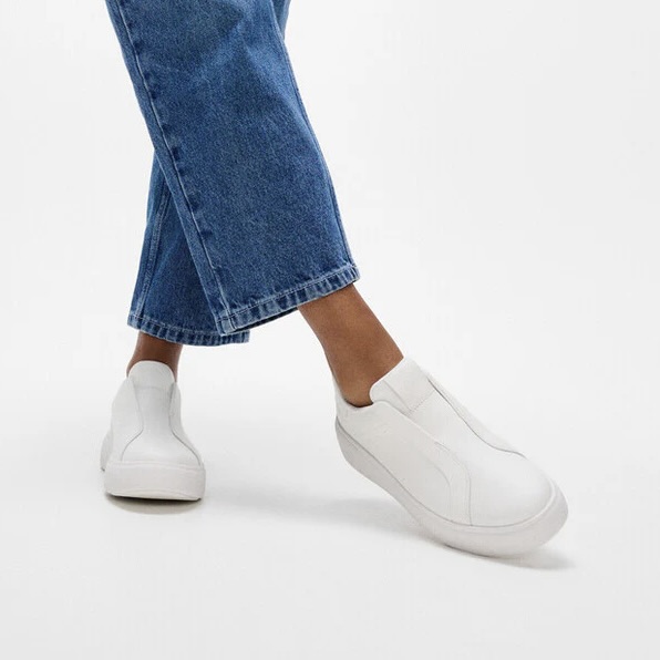 Ladies Genuine Leather RTG Laceless Sneakers