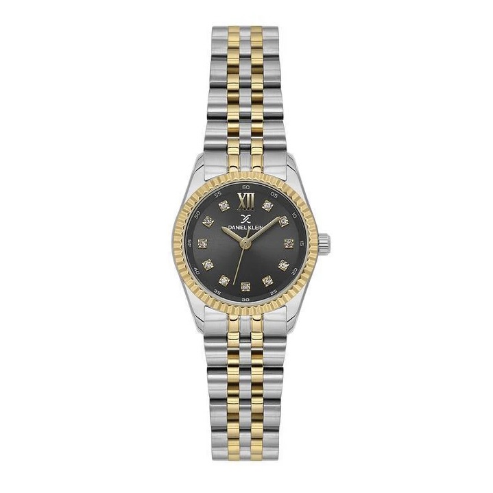 Ladies Black Round Bezel Watch