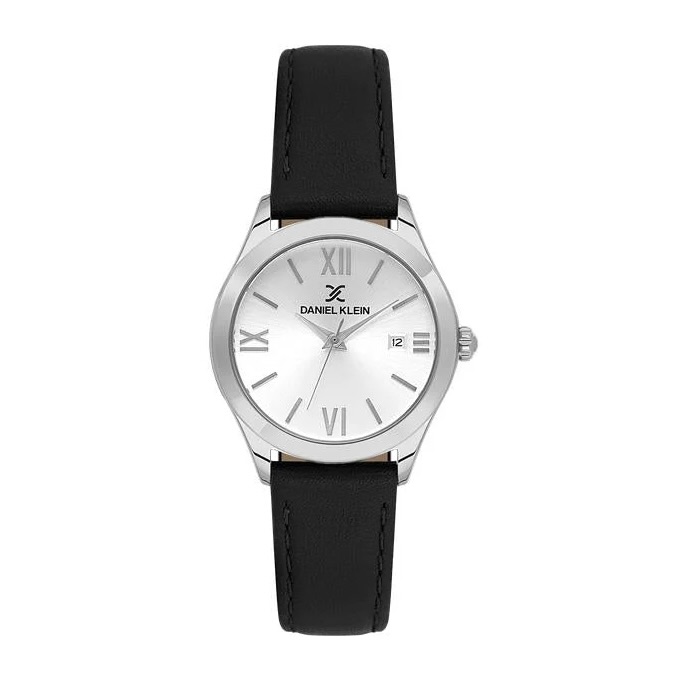 Ladies Genuine Leather 3 Hands Silver Dial Watch