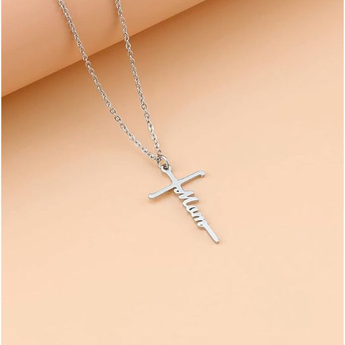 Stainless Steel Cross Pendant in a Lux Gift Bag