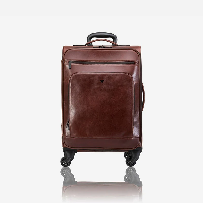 Genuine Leather Winchester Cabin Suitcase with 4 Wheels