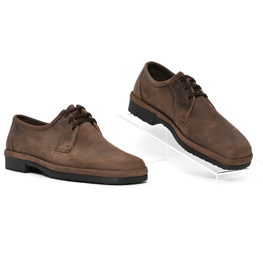 Men's Mocca Genuine Leather Sierra Casual Shoes