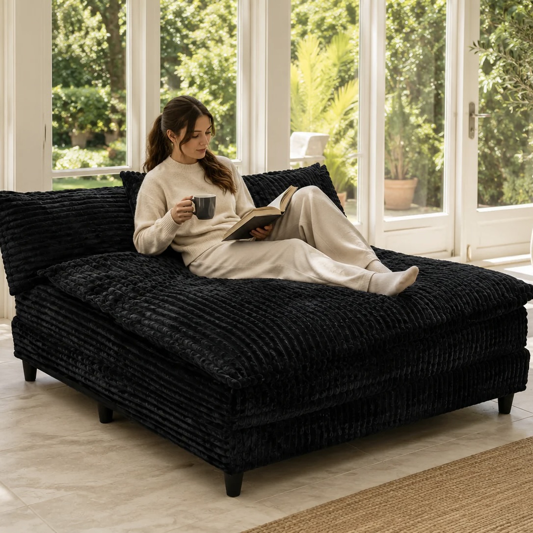 Corduroy Lounge Sofa Bed