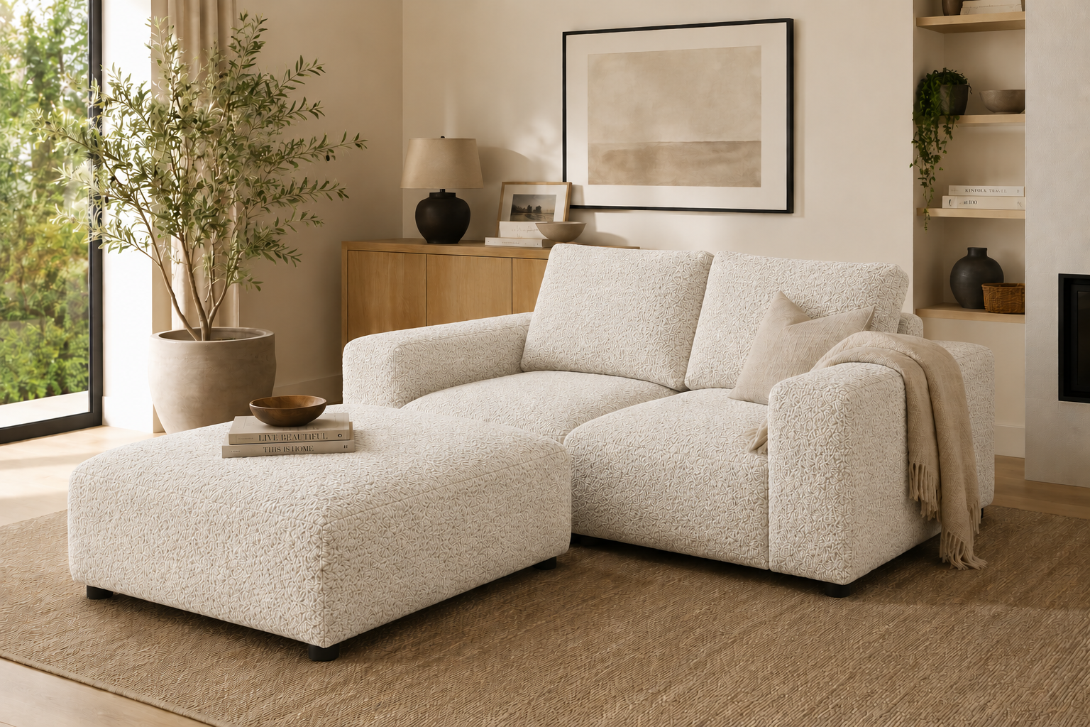 Linen - Coco Cream White